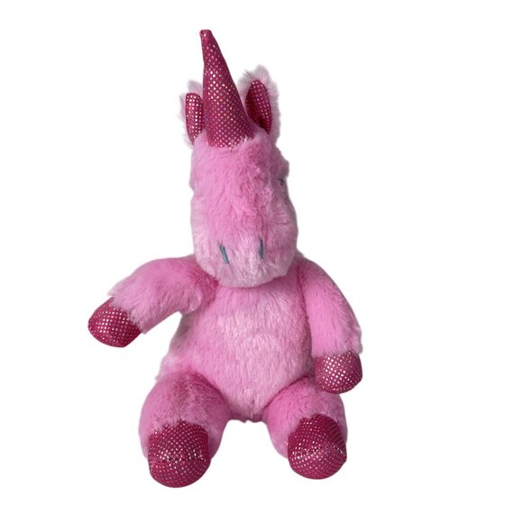 Dan Dee Collectors Choice Pink Unicorn Plush Shimmer Sparkle Sitting Down 8in - Picture 2 of 8